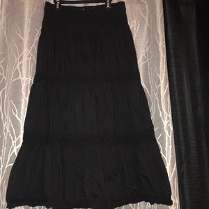 Black long skirt size M